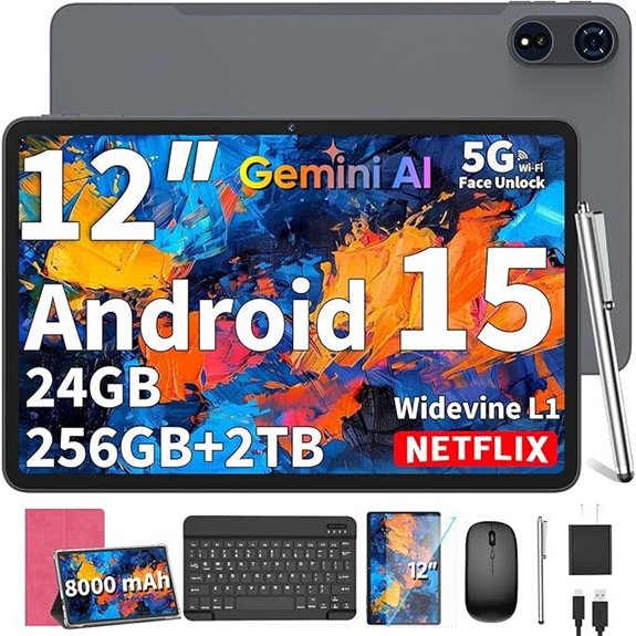 15 inch android tablet with keyboard