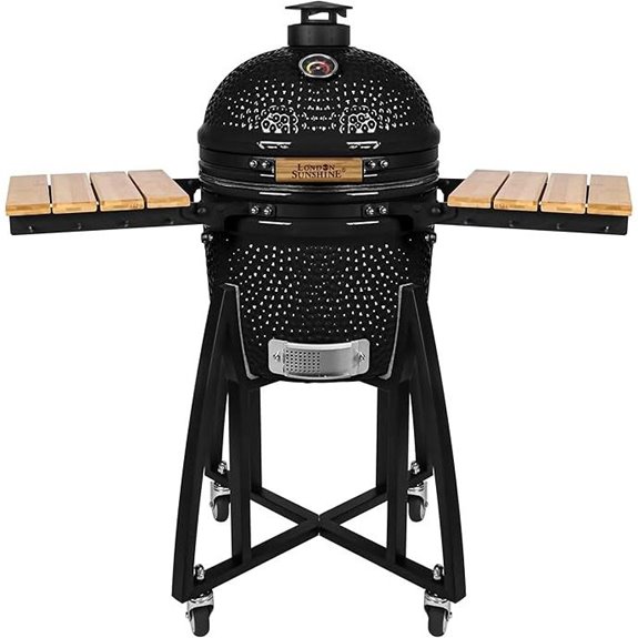 15-inch Ceramic Kamado Charcoal Grill & Smoker
