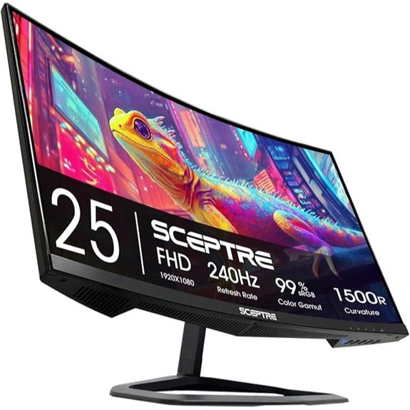 Sceptre 24.5-inch Curved Gaming Monitor 240Hz