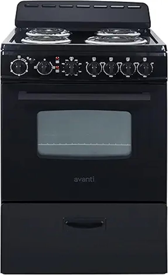 Avanti 24-Inch Electric Range Oven with Burners