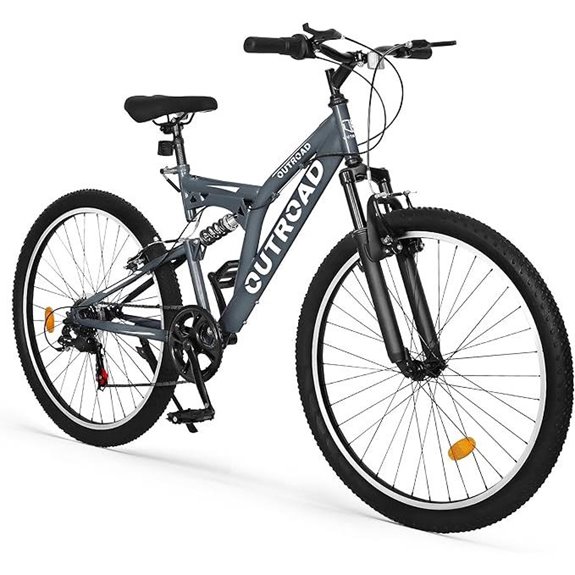 26-Inch Hybrid Mountain Bike with Full Suspension