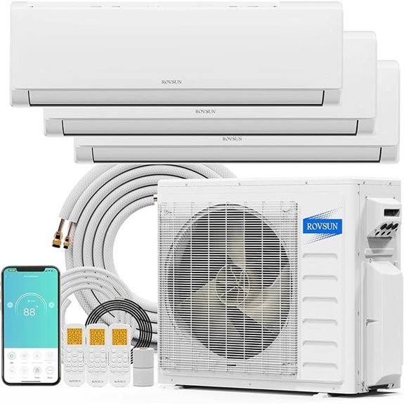 ROVSUN 28000 BTU Tri Zone WiFi Mini Split AC