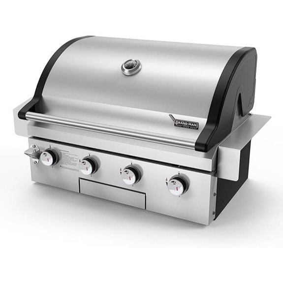 Brand-Man 30-Inch Built-In Gas Grill with 4 Burners