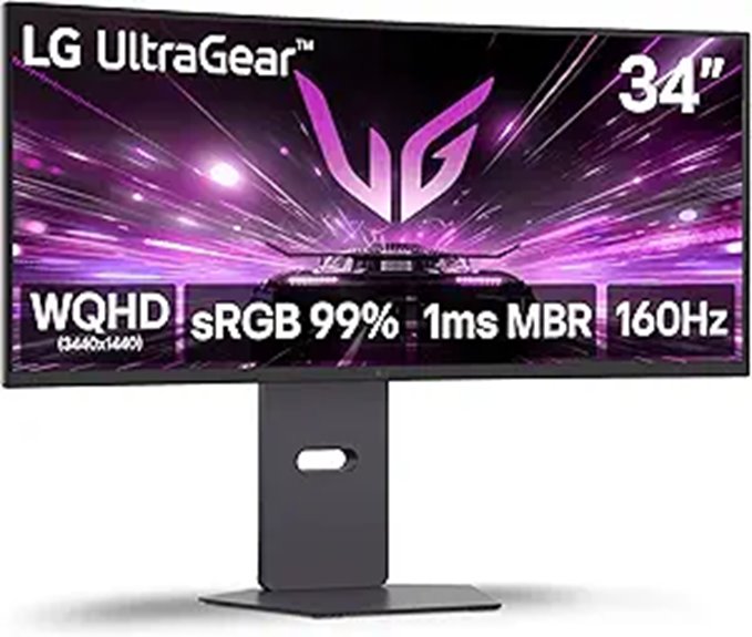 LG Ultragear 34-Inch Curved Gaming Monitor with HDR10