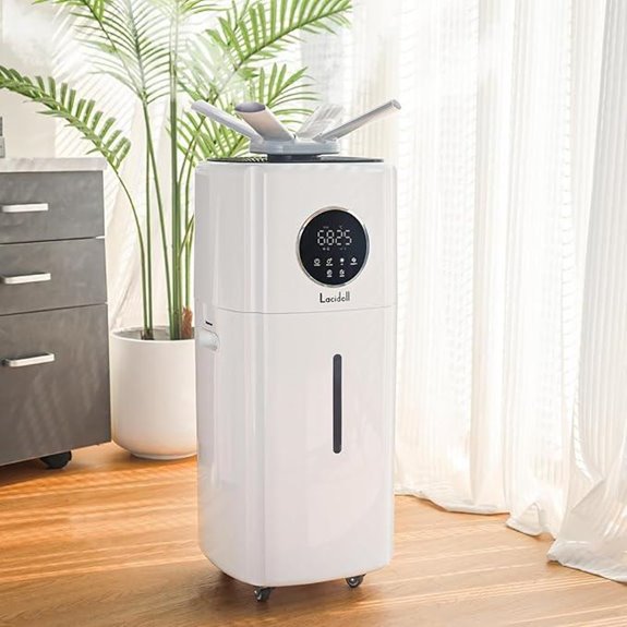 Large Room Humidifier with 360° Nozzles and 3 Speeds