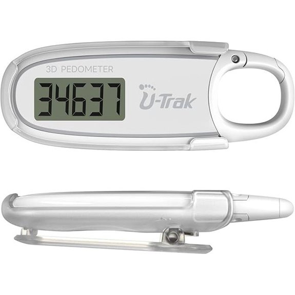 3D Pedometer with Clip for Walking and Tracking