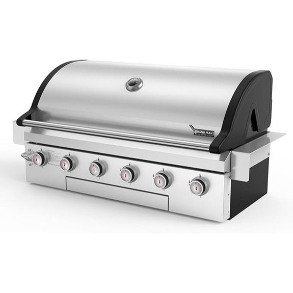 Brand-Man 40-Inch 6-Burner Built-In Gas Grill