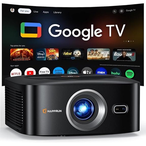HAPPRUN 4K Full HD Google TV Projector