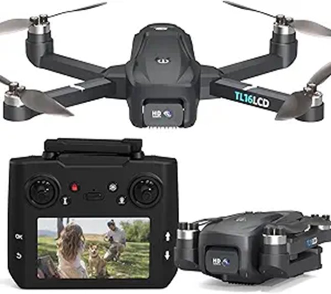 4K GPS Drone with 4.5” LCD Follow Me 5G Transmission