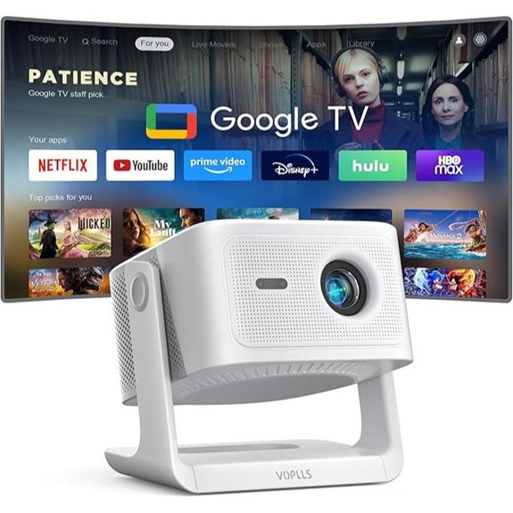 VOPLLS 4K WiFi Bluetooth Outdoor Projector