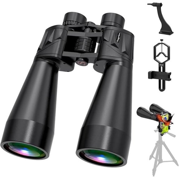 High-Powered 70mm Binoculars with Smartphone Adapter