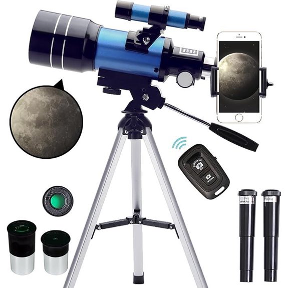 ToyerBee 70mm Refractor Telescope with Smartphone Adapter