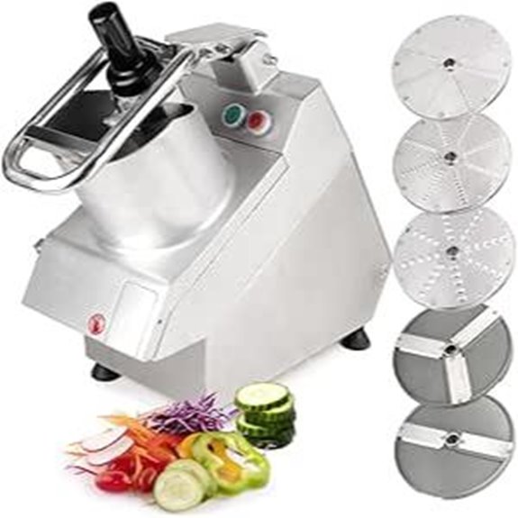 Tartle 750W Commercial Vegetable Cutter and Food Processor