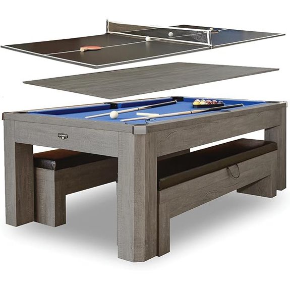 Hathaway Newport 7-Ft Pool & Ping Pong Table Set