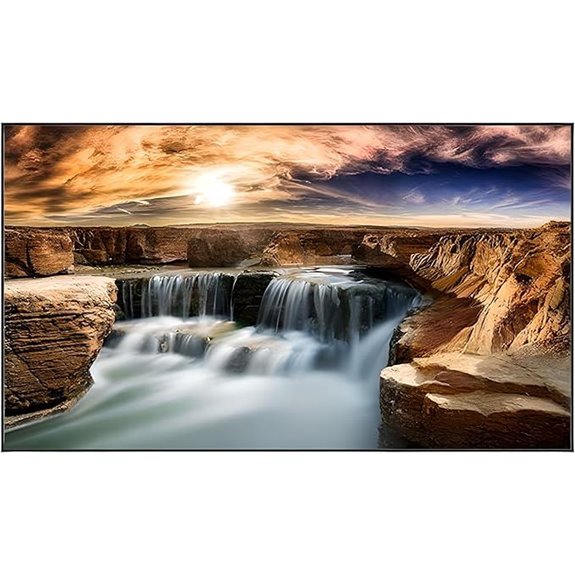 ALR Fixed Wall Mount Projector Screen 80 Inch