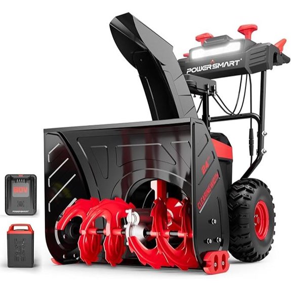 PowerSmart 80V 24in. Cordless Snow Blower with Battery