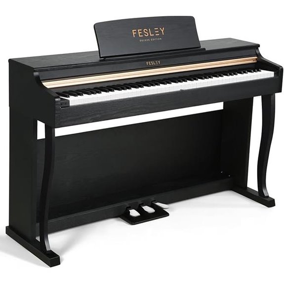 Fesley 88-Key Digital Piano with Bluetooth and Speakers