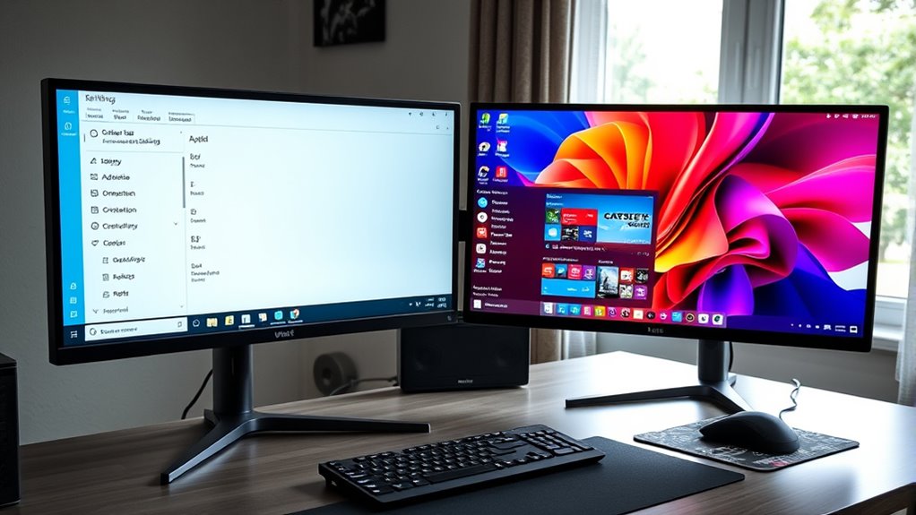 adjust display and resolution