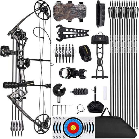 Lanneret Adjustable Compound Bow and Archery Set
