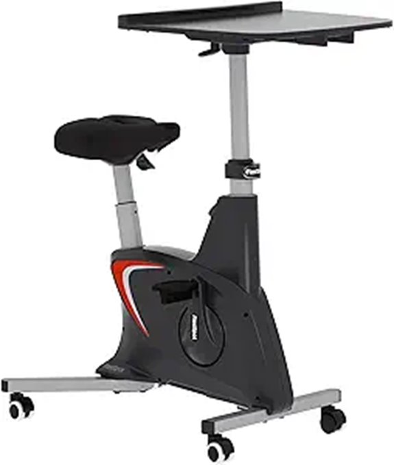 FLEXISPOT Exercise Bike with 2D Desktop and Resistance
