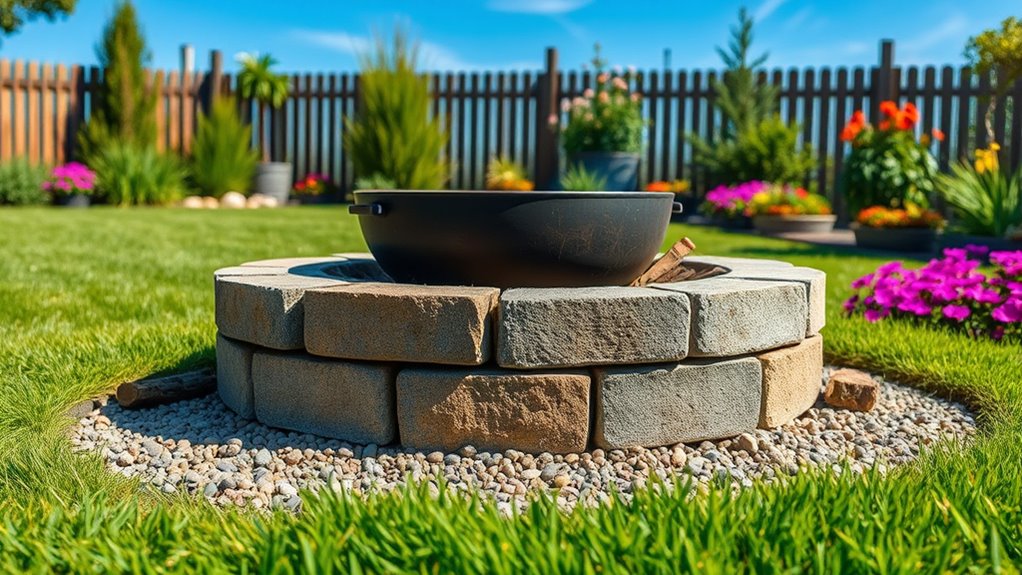 affordable diy fire pit