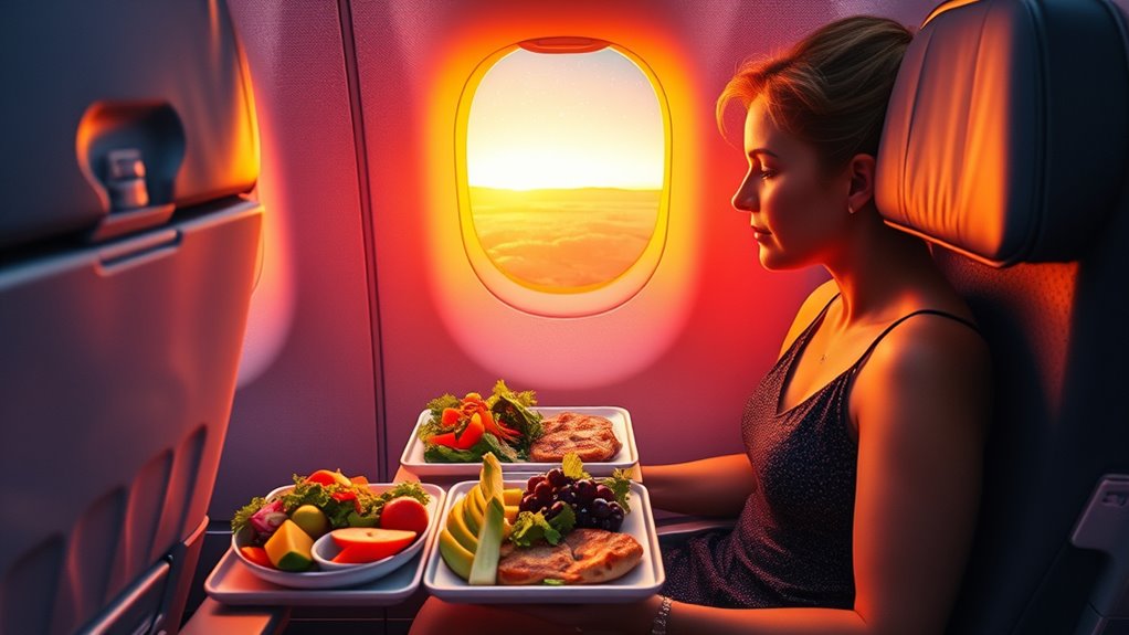 align meals with destination time