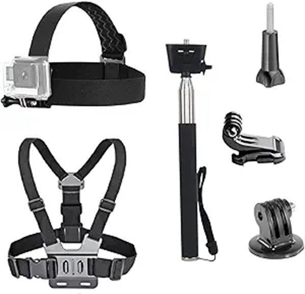 3-in-1 Action Camera Accessories Kit for Gopro and More