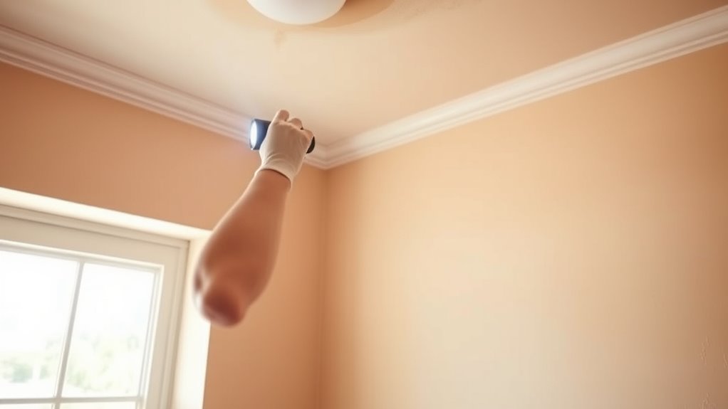 allow drying and inspect