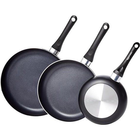 Amazon Basics Non-Stick Cookware Set (3-Piece)