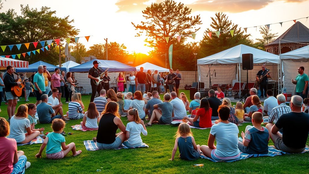 attend free community festivals