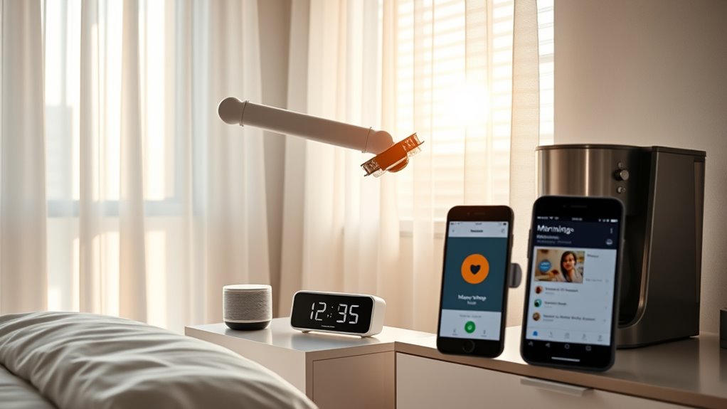 automated morning lighting control