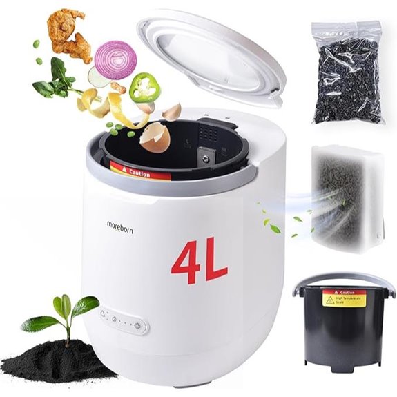 Electric Indoor Food Waste Composter with Auto-Clean