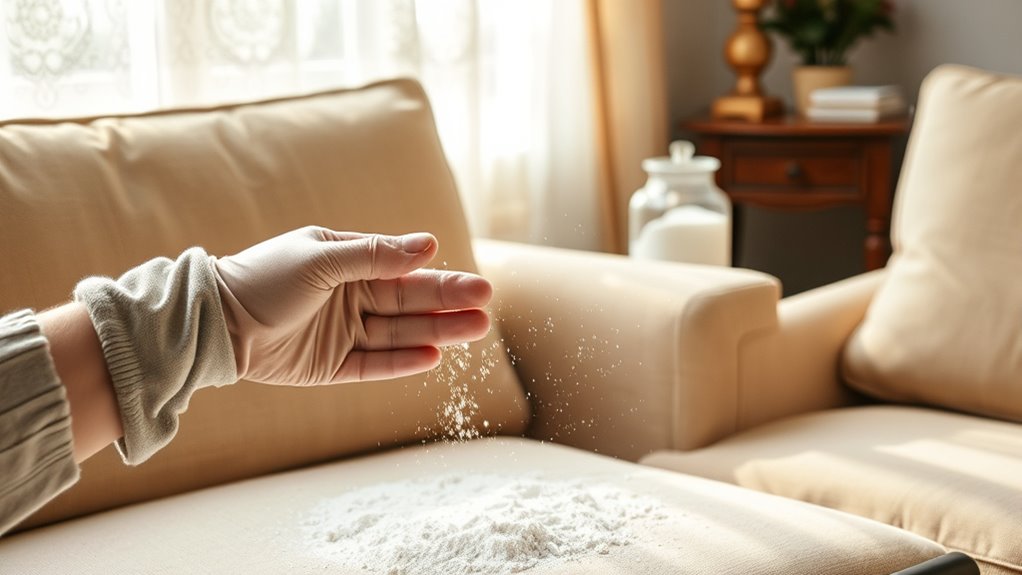 baking soda refreshes fabrics