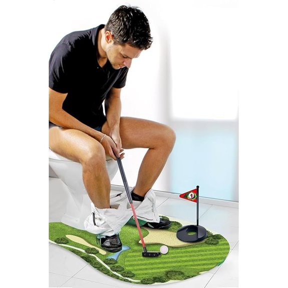 Toilet Golf Game - Mini Golf for Bathroom Fun