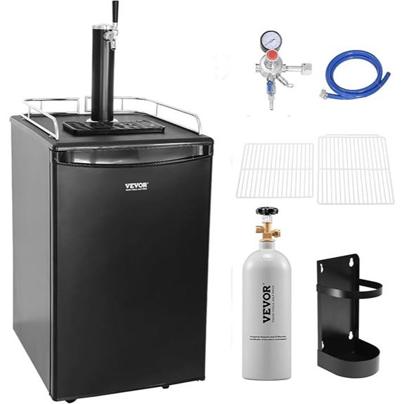 VEVOR Beer Kegerator with CO2 Tank and Kegs