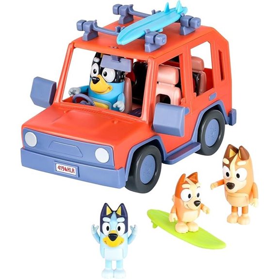 Bluey Heeler 4WD Toddler Toy Car with Figures