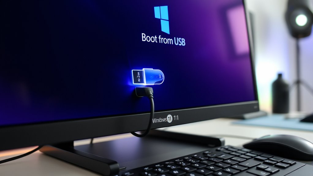 boot usb to install