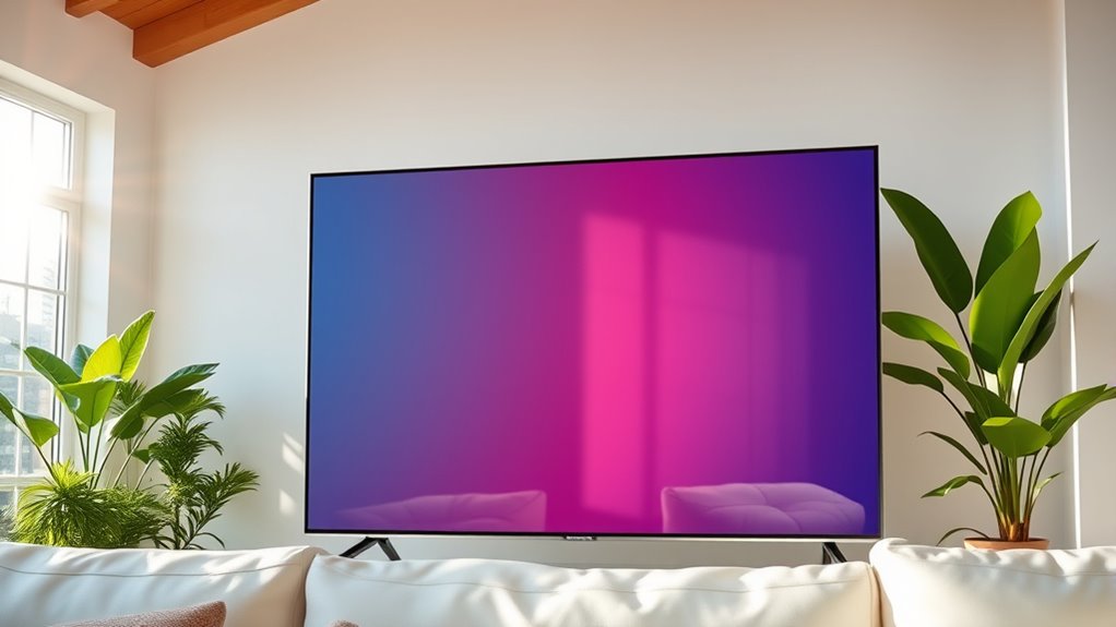 bright glare resistant screens