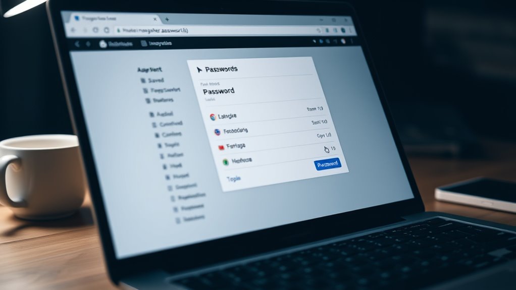 browser password management options