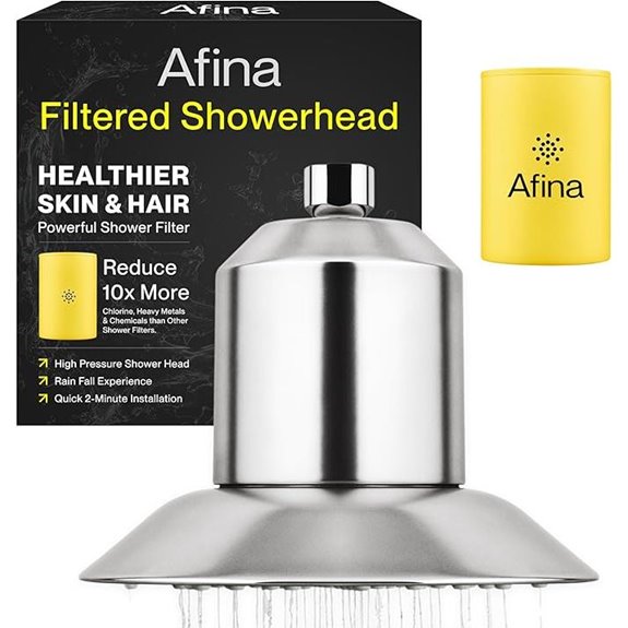Afina Shower Filter for Hard Water (Brushed Nickel)