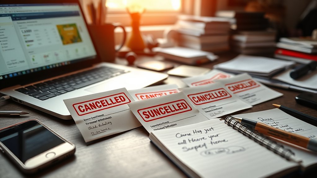 cancel unused subscriptions regularly