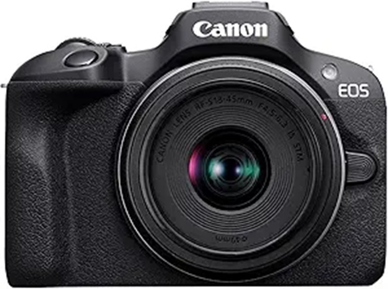 Canon EOS R100 Mirrorless Camera Kit with 18-45mm Lens