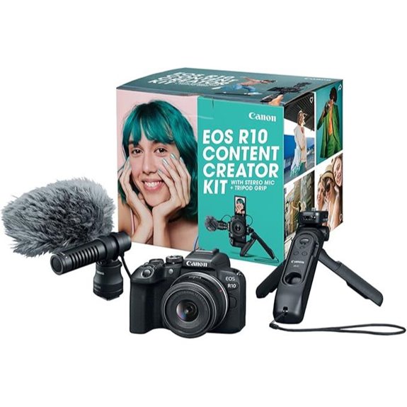 Canon EOS R10 Content Creator Kit with Microphone