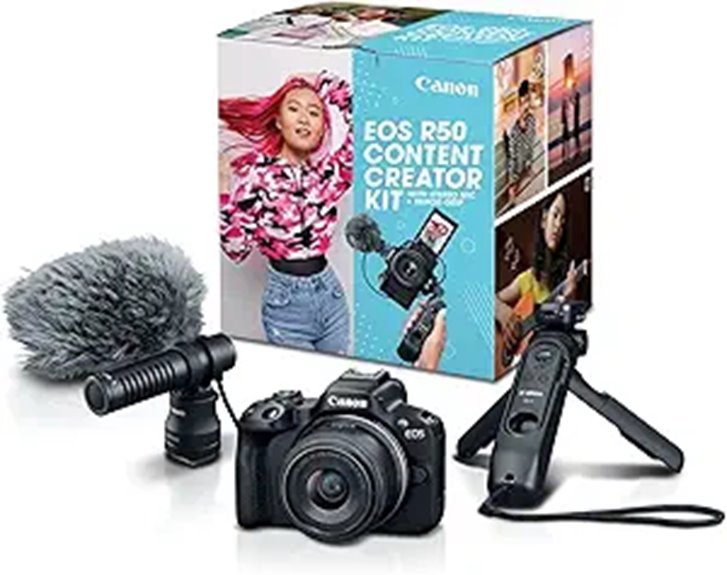 Canon EOS R50 Content Creator Kit with Microphone