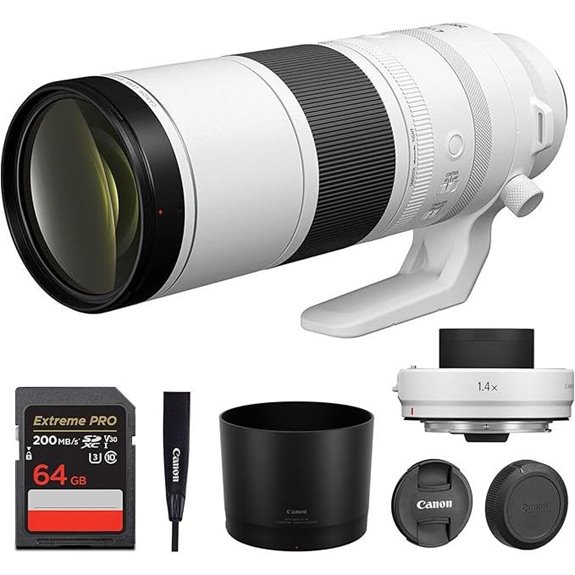 Canon RF 200-800mm f/6.3-9 USM Lens + Extender + Memory