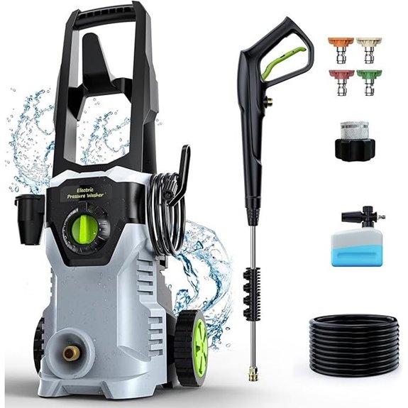 Pressure Washer with Foam Cannon for Cars and Patios