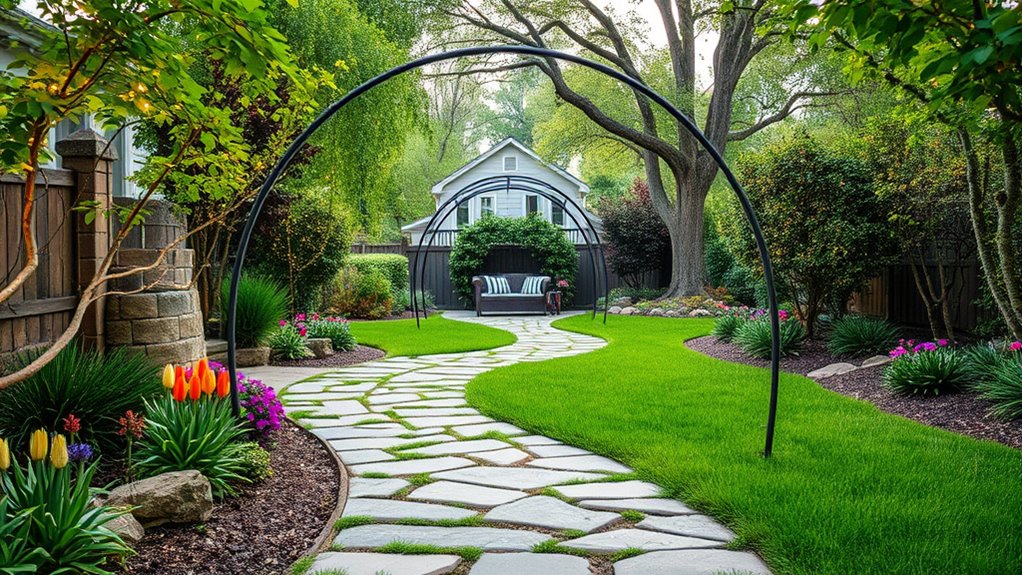 charming functional walkway design