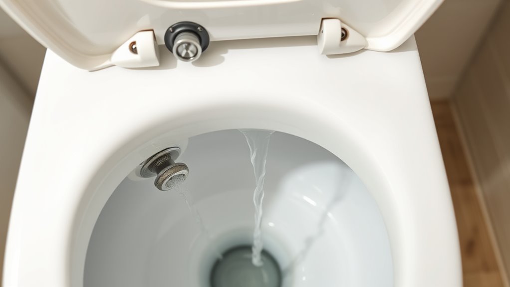 check water level and flapper