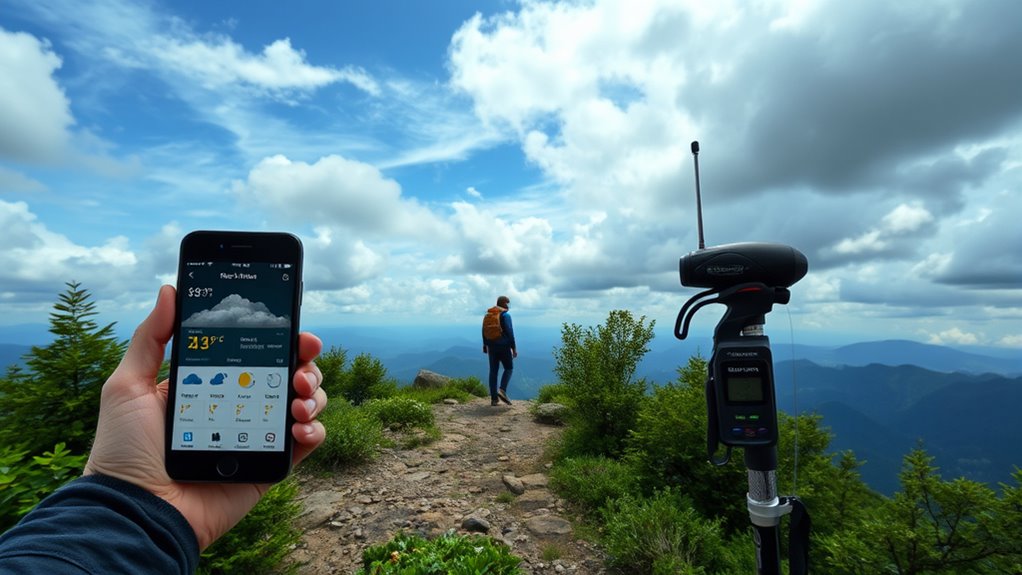 check weather before hiking