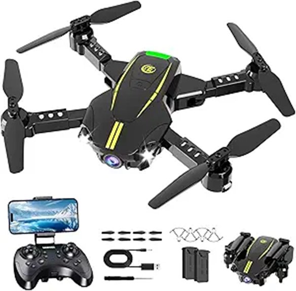 Kids' 1080P HD FPV Foldable Drone with Battery